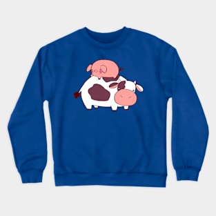 Cow and Pig Crewneck Sweatshirt